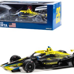 Dallara IndyCar #26 Colton Herta “Gainbridge” Andretti Autosport “NTT IndyCar Series” (2023) 1/18 Diecast Model Car by Greenlight