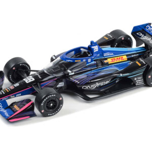 Dallara IndyCar #28 Romain Grosjean “DNSFilter” Andretti Autosport (Road Course Configuration) “NTT IndyCar Series” (2023) 1/18 Diecast Model Car by Greenlight