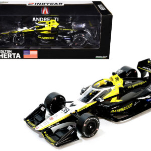 Dallara IndyCar #26 Colton Herta “Gainbridge” Andretti Autosport (Road Course Configuration) “NTT IndyCar Series” (2024) 1/18 Diecast Model Car by Greenlight