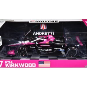 Dallara IndyCar #27 Kyle Kirkwood “AutoNation” Andretti Autosport “NTT IndyCar Series” (2024) 1/18 Diecast Model Car by Greenlight