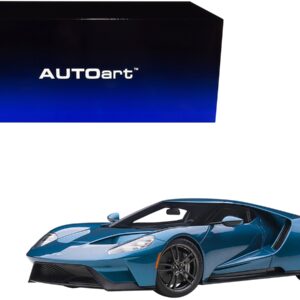 2017 Ford GT Liquid Blue Metallic 1/12 Model Car by Autoart