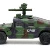 M1046 HUMVEE Tow Missile Carrier Green Camouflage “3rd Battalion 8th Marine Regiment Kosovo Force (KFOR)” (1999) “Military Miniature” Series 1/64 Diecast Model by Panzerkampf