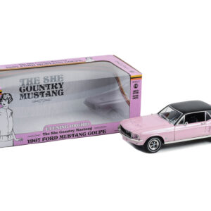 1967 Ford Mustang Coupe Evening Orchid Pink Metallic with Black Top “She Country Special – Bill Goodro Ford Denver Colorado” 1/18 Diecast Model Car by Greenlight