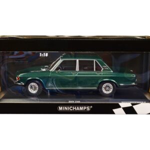 1968 BMW 2500 Green Metallic Limited Edition to 504 pieces Worldwide 1/18 Diecast Model Car by Minichamps