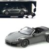 2019 Porsche 911 Carrera 4S Cabriolet Gray Green Metallic Limited Edition to 504 pieces Worldwide 1/18 Diecast Model Car by Minichamps