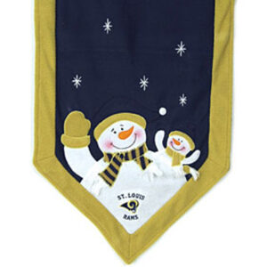 St. Louis Rams Table Runner 72×15 Snowman CO