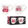 Ohio State Buckeyes Coffee Mug 17oz Ceramic 2 Piece Set with Gift Box