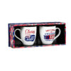 New York Giants Coffee Mug 17oz Ceramic 2 Piece Set with Gift Box