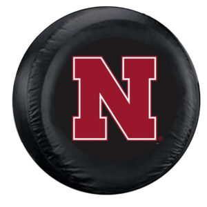 Nebraska Cornhuskers Tire Cover Standard Size Black