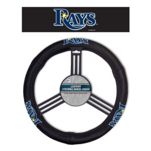 Tampa Bay Rays Steering Wheel Cover Leather CO