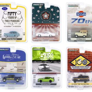 “Anniversary Collection” Set of 6 pieces Series 16 1/64 Diecast Model Cars by Greenlight