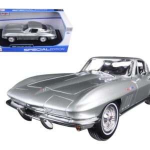 1965 Chevrolet Corvette Silver “Special Edition” 1/18 Diecast Model Car by Maisto