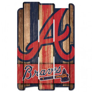 Atlanta Braves Sign 11×17 Wood Fence Style