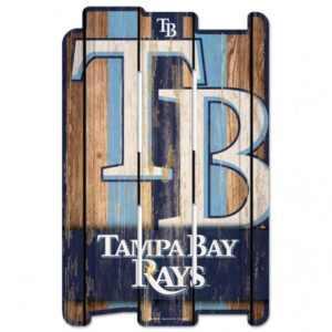 Tampa Bay Rays Sign 11×17 Wood Fence Style – Special Order