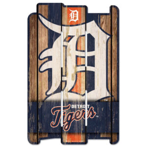 Detroit Tigers Sign 11×17 Wood Fence Style