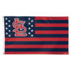 St.Louis Cardinals Flag 3×5 Deluxe Style Stars and Stripes Design