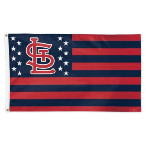 St.Louis Cardinals Flag 3×5 Deluxe Style Stars and Stripes Design