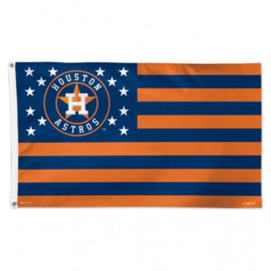 Houston Astros Flag 3×5 Deluxe Style Stars and Stripes Design