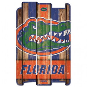 Florida Gators Sign 11×17 Wood Fence Style