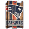 New England Patriots Sign 11×17 Wood Fence Style