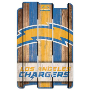 Los Angeles Chargers Sign 11×17 Wood Fence Style