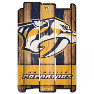 Nashville Predators Sign 11×17 Wood Fence Style