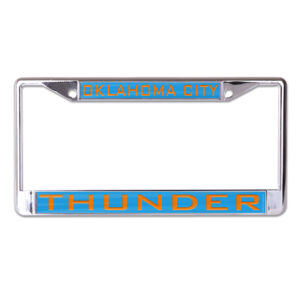 Oklahoma City Thunder License Plate Frame – Inlaid – Special Order