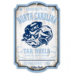 North Carolina Tar Heels Wood Sign – College Vault – 11″ x 17″ – Special Order