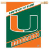 Miami Hurricanes Banner 28×40 Vertical