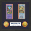 Denver Broncos Super Bowl Ticket Collection Plaque