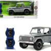 1973 Ford Bronco Pickup Truck Gray with Black Stripes with Extra Wheels “Just Trucks” Series 1/24 Diecast Model Car by Jada