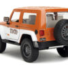 2017 Jeep Wrangler Orange Metallic and White and Orange M&M Diecast Figure “M&M’s” “Hollywood Rides” Series 1/24 Diecast Model Car by Jada