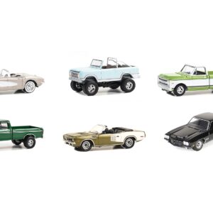 Barrett Jackson “Scottsdale Edition” Set of 6 Cars Series 13 1/64 Diecast Model Cars by Greenlight