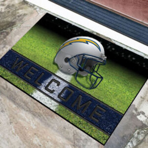 Los Angeles Chargers Door Mat 18×30 Welcome Crumb Rubber – Special Order