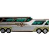 Sultana TM 44-18 SP Panoramico Coach Bus “Tres Estrellas de Oro” White and Brown with Silver Sides “The Bus & Motorcoach Collection” 1/43 Diecast Model by Iconic Replicas