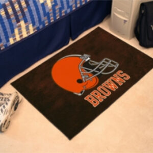 Cleveland Browns Rug – Starter Style, Helmet Design – Special Order