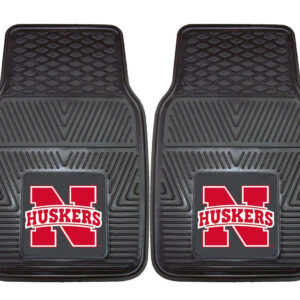 Nebraska Cornhuskers  Heavy Duty 2-Piece Vinyl Car Mats