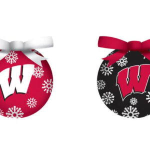 Wisconsin Badgers Ornament LED Box Set