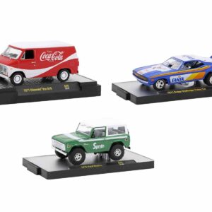 “Sodas” Set of 3 pieces Release 35 Limited Edition to 9250 pieces Worldwide 1/64 Diecast Model Cars by M2 Machines