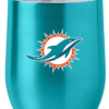 Miami Dolphins Travel Tumbler 16oz Stainless Steel Curved