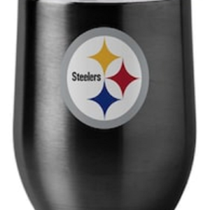 Pittsburgh Steelers Travel Tumbler 16oz Stainless Steel Curved