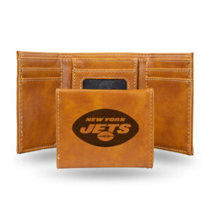 New York Jets Wallet Trifold Laser Engraved