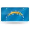 Los Angeles Chargers License Plate Laser Cut Blue