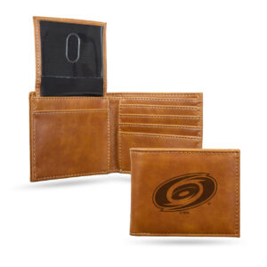 Carolina Hurricanes Wallet Billfold Laser Engraved