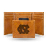 North Carolina Tar Heels Wallet Trifold Laser Engraved