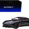 2019 Aston Martin Vantage RHD (Right Hand Drive) Jet Black with Red Interior 1/18 Model Car by Autoart