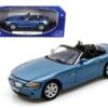 BMW Z4 Convertible Blue 1/18 Diecast Model Car by Motormax