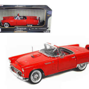 1956 Ford Thunderbird Red 1/18 Diecast Model Car by Motormax