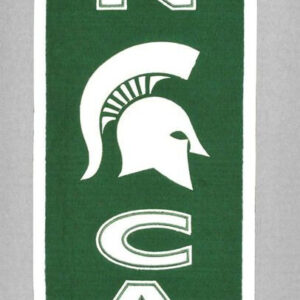 Michigan State Spartans Banner 8×32 Wool Man Cave