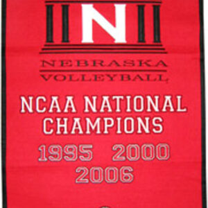 Nebraska Cornhuskers Banner 24×36 Wool Dynasty Volleyball